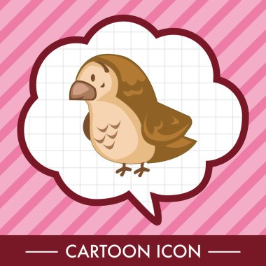 hayvan serçe çizgi film Tema öğeleri simge öğenin simgesini öğesi