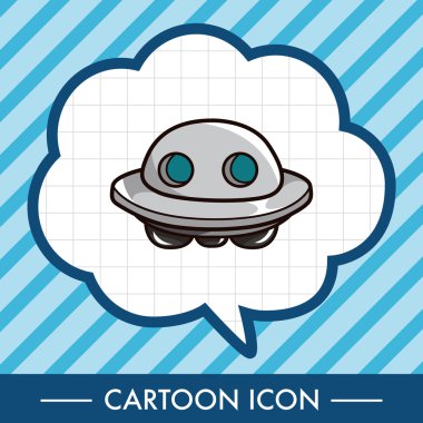 Boşluk Ufo Tema öğeleri vektör, eps