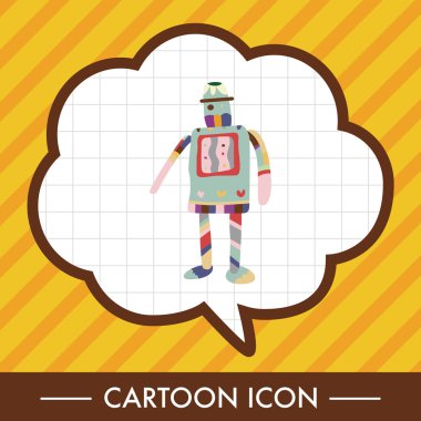 机器人主题元素矢量、 eps