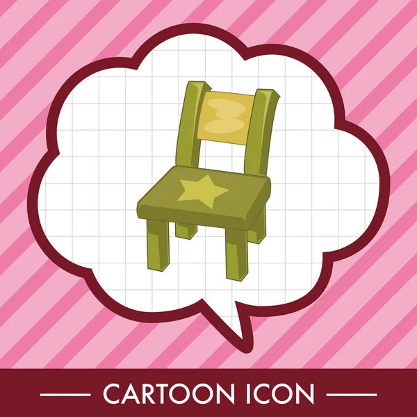 Мебель тема стул диван элементы вектор, EPS иконка элемент — стоковый вектор