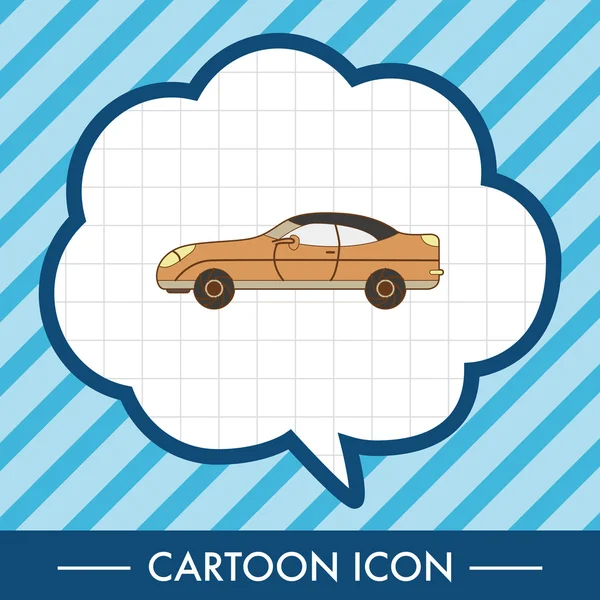 Transporte coche tema elementos vector, eps icono elemento — Vector de stock