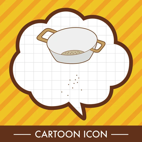 Utensilios de cocina bowl tema elementos vector, eps icono elemento — Vector de stock