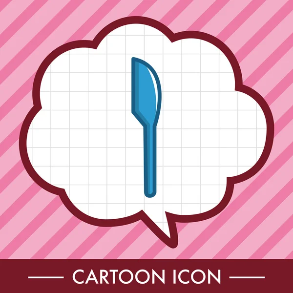 Elemen ikon spatula perangkat dapur - Stok Vektor