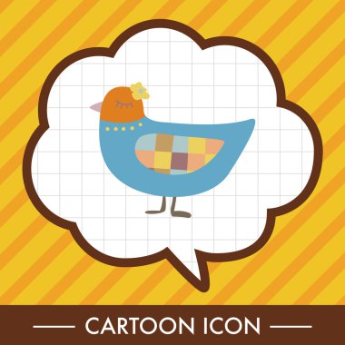 kuş çizgi film Tema öğeleri vektör, eps