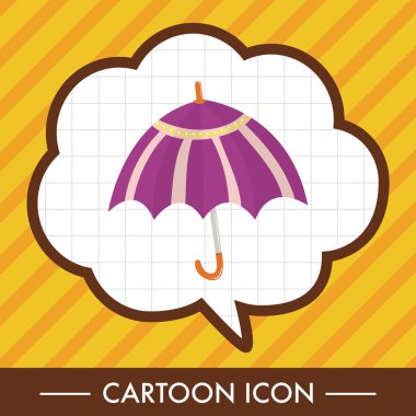 Şemsiye Tema elemets vektör, eps