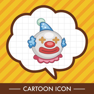 sirk palyaço Tema öğeleri vektör, eps