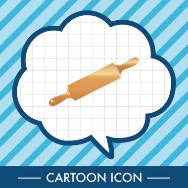 mutfak eşyaları oklava Tema öğeleri vektör, eps