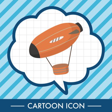 Stil sıcak hava balon Tema öğeleri