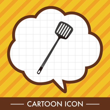 mutfak eşyaları spatula Tema öğeleri vektör, eps