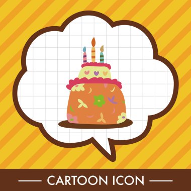 Dekorasyon kek Tema öğeleri vektör, eps10