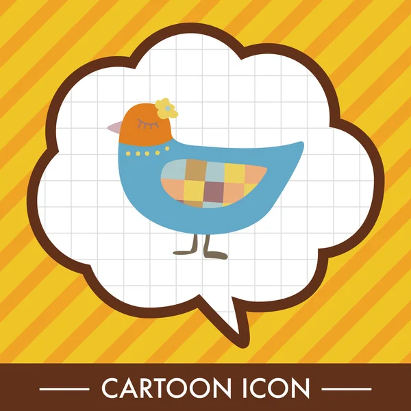 Vogel cartoon thema elementen vector, eps — Stockvector