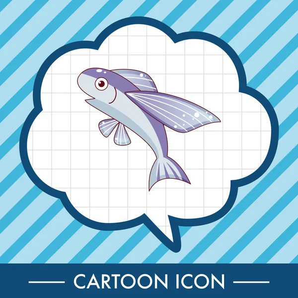 Риба мультфільм елементи теми вектор, тримається — стоковий вектор