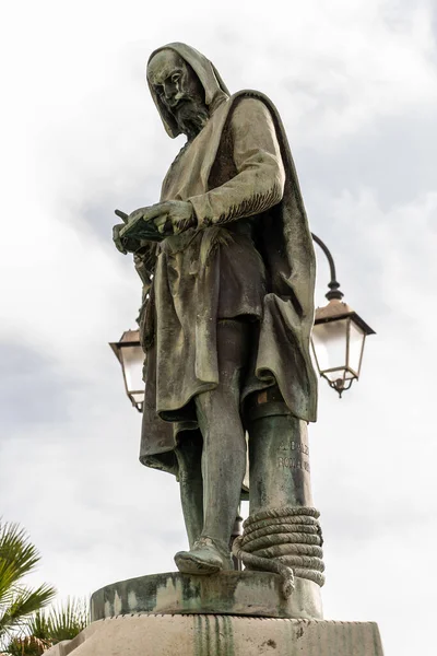 Amalfi Campania Italy February 2020 View Beautiful Amalfi Fountain Statue — 图库照片