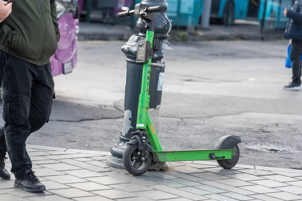 Rentable Electric Scooter Called Marti Urban Short Range Transportation Alternative — Stock Photo, Image