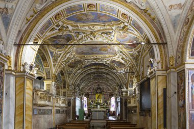 İsviçre, Locarno, 31 Ağustos 20. Madonna del Sasso Kilisesi Locarno 'nun üstünde.