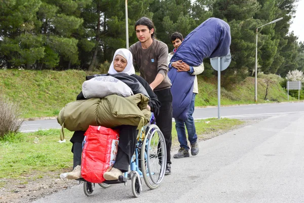 難民危機 Idomeni ギリシャ — ストック写真