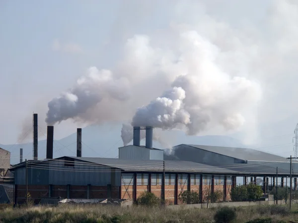 Smoke from heavy industry factory — Stock Photo, Image