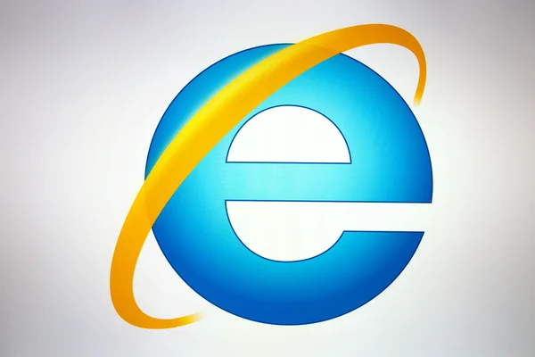 Microsoft Internet Explorer λογότυπο Royalty Free Φωτογραφίες Αρχείου