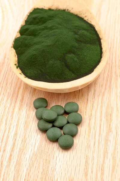 Algas Espirulina orgánica de primer plano —  Fotos de Stock