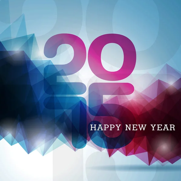 Vector Happy New Year 2015 colorful celebration background. — Stock Vector