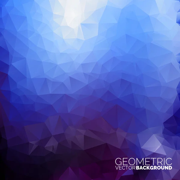 Fondo de triángulos geométricos vectoriales. Diseño poligonal abstracto . — Vector de stock