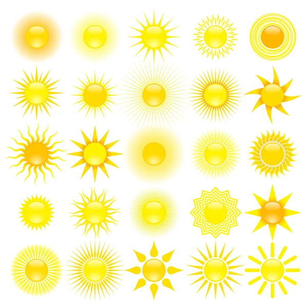 Suns — Stock Vector