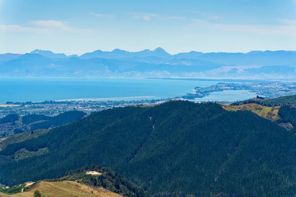 Hawkes Vyhlídka Takaka Hill Nelson Region Nový Zéland — Stock fotografie