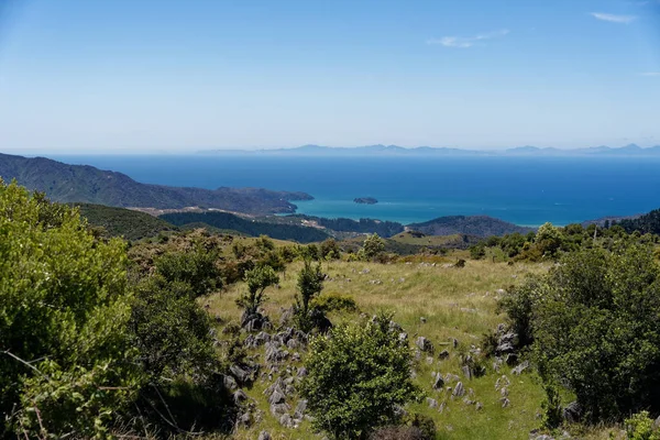 Hawkes Vyhlídka Takaka Hill Nelson Region Nový Zéland — Stock fotografie