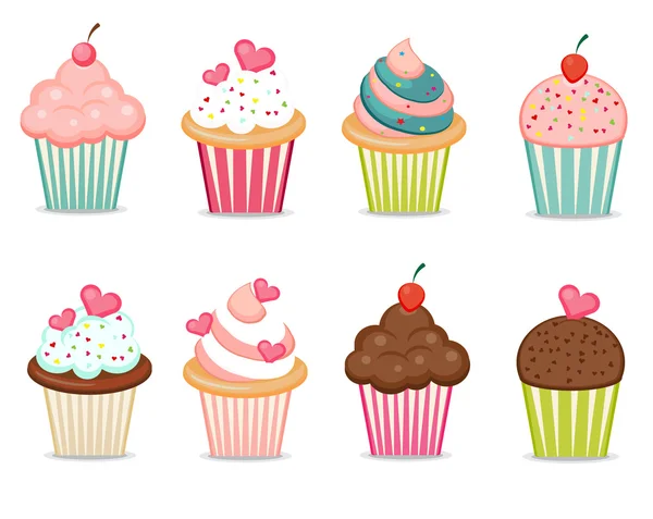 Cupcakes — Stock Vector