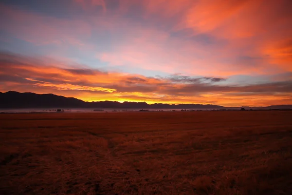 Montana berg Sunrise Stockbild