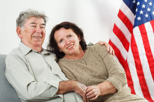 Glückliches Rentnerehepaar — Stockfoto