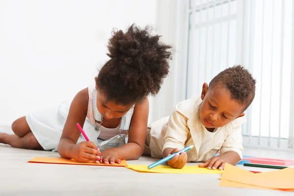 Preescolares afroamericanos — Foto de Stock