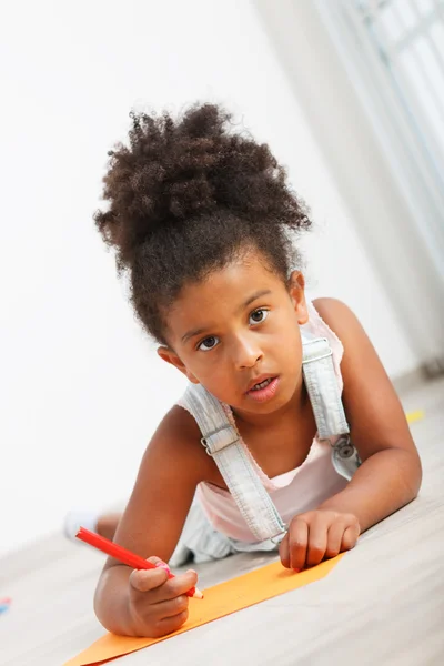 Preescolar niño africano — Foto de Stock