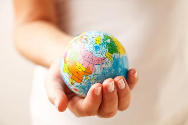 World in hand — Stock Photo, Image