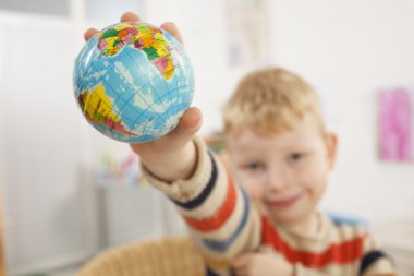 Preschooler and Earth