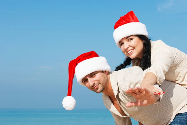 Happy Christmas Couple — Stock Photo, Image