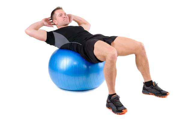 Buken Fitball övningar — Stockfoto