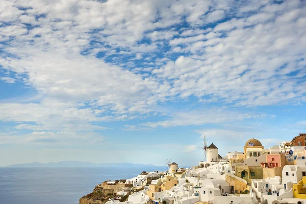 Oia before sunset at Santorini, Greece — Stock Photo, Image