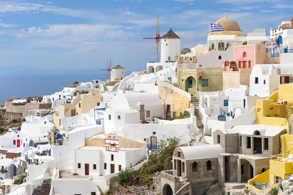 Oia before sunset at Santorini, Greece — Stock Photo, Image