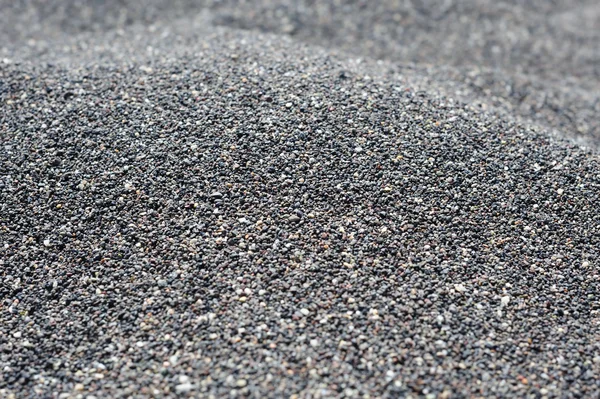 Sabbia vulcanica nera — Foto Stock