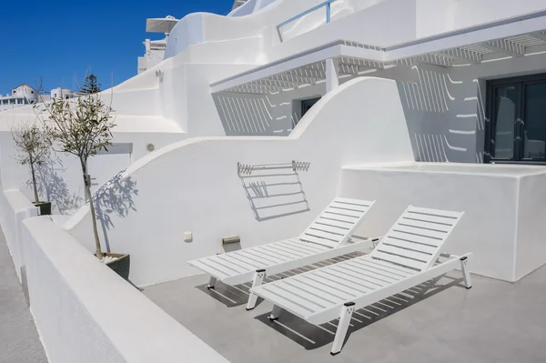 Oia luxury decks and patios — Stock Photo, Image