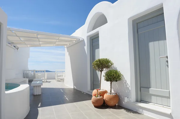 Oia luxury decks and patios — Stock Photo, Image