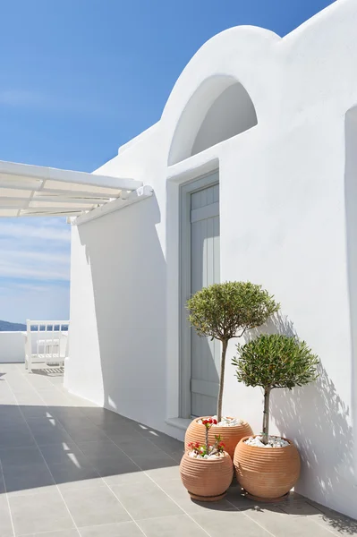 Oia luxury decks and patios — Stock Photo, Image