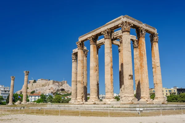 Tempio di Zeus, Olympeion, Atene, Grecia — Foto Stock