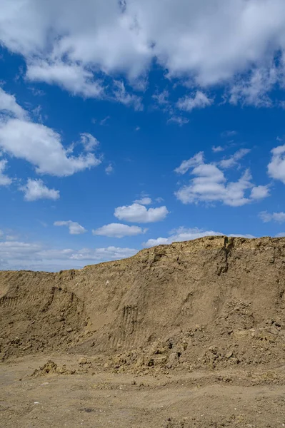 Utvecklat sand- eller lerbrott — Stockfoto