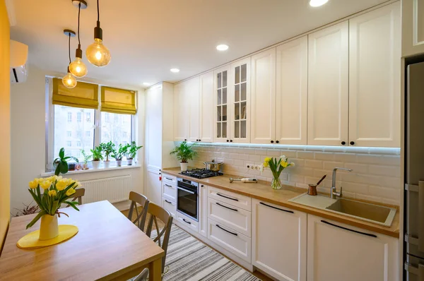 cozy modern kitchen interior