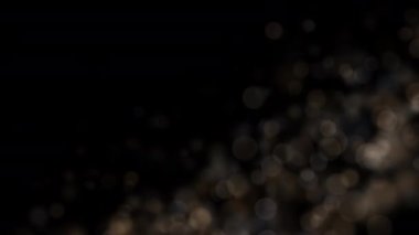 Soyut bulanık, neşeli, parıltılı bokeh ışıkları, alfa kanallı 3D hareket animasyonu