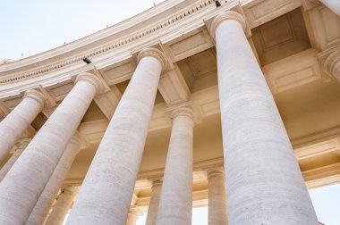 Colonnade of St. Peters Cathedral in Vatican