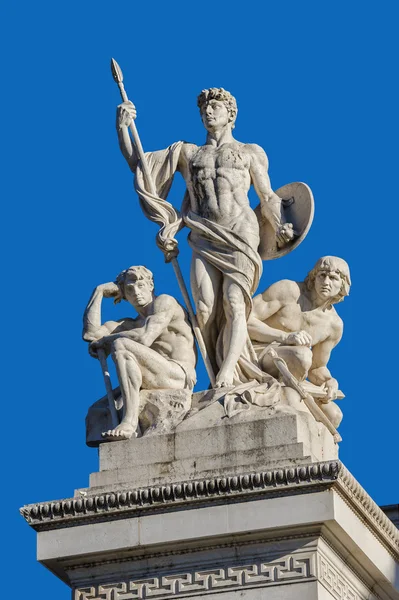 Fragment of Vittorio Emanuele monument II in Rome — Stock Photo, Image