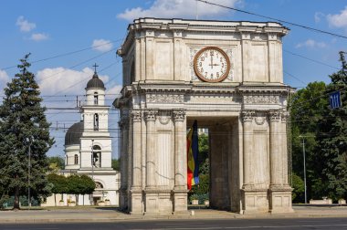 Triumphal Arch in Chisinau, Moldova clipart